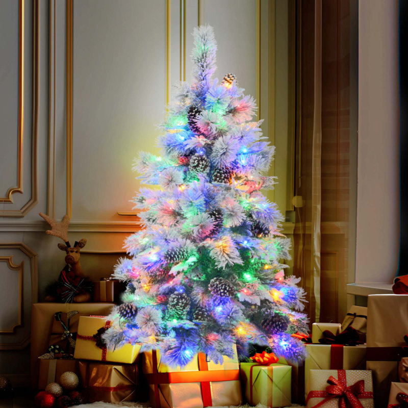 Pre lit rainbow christmas tree sale